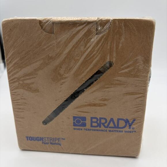 1 Roll New Brady ToughStripe B-514 Floor Marking Tape Black/Yellow 3"x100' - Picture 4 of 4